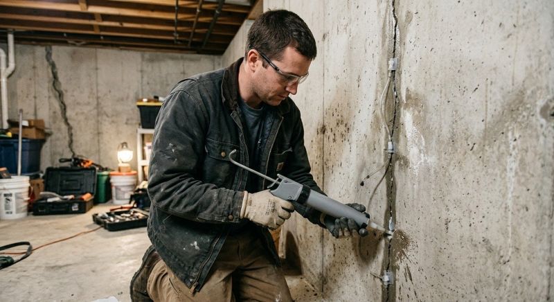 Basement Crack Repair in Lynnwood, WA
