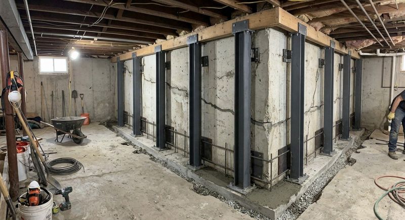 Basement Stabilization in Lynnwood, WA