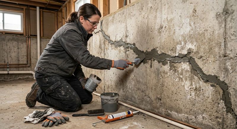 Cracked Basement Floor Repair in Lynnwood, WA