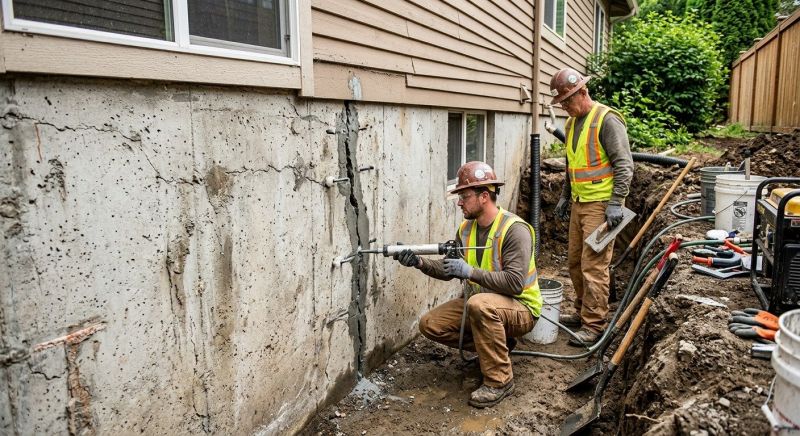 Cracked Foundation Repair in Woodinville, WA