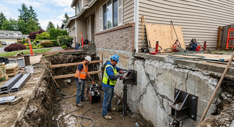 Foundation Damage Repair in Kenmore, WA