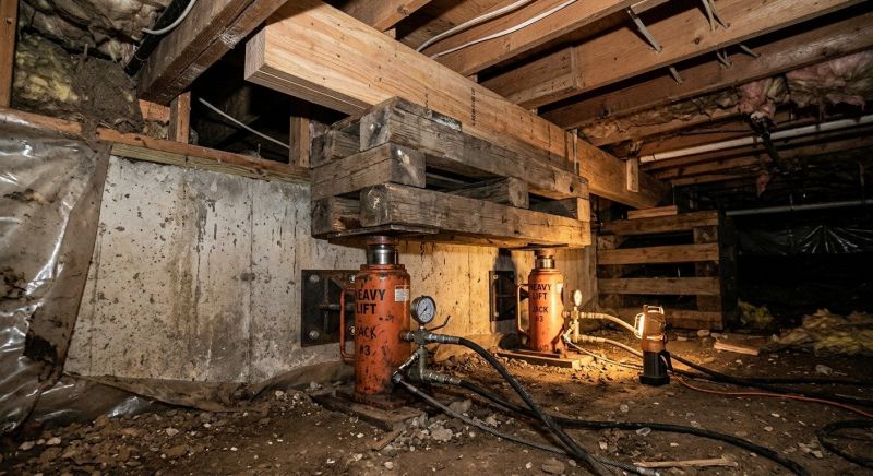 Foundation Jacking in Port Gamble, WA