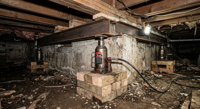 Foundation Jacking in Port Gamble, WA