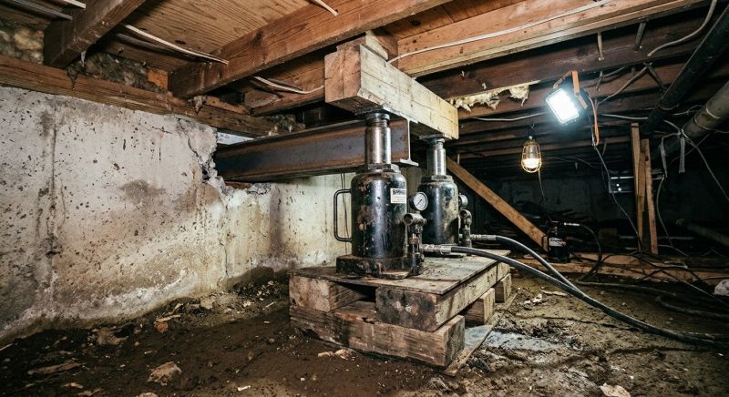 Foundation Jacking in Port Gamble, WA