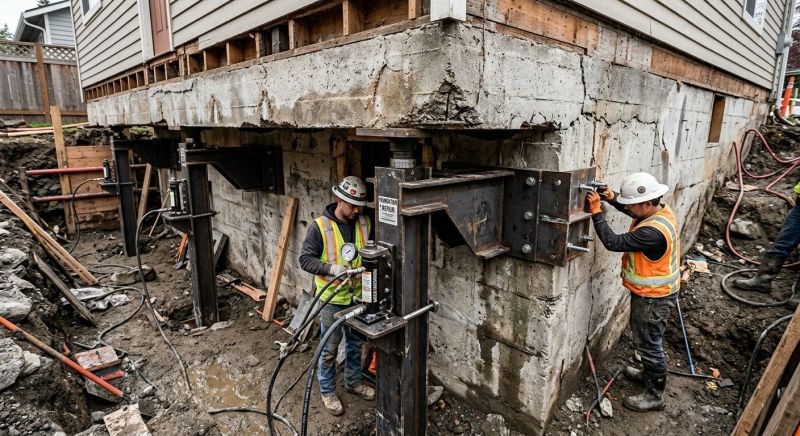 Foundation Lifting in Mukilteo, WA