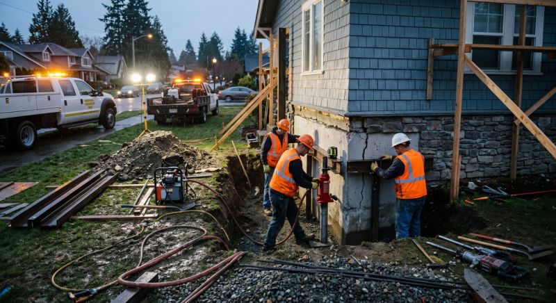 Foundation Stabilizing in Kenmore, WA