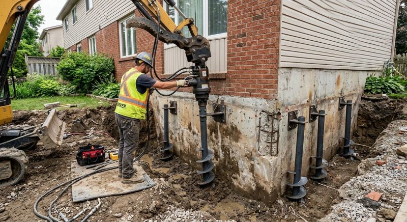 Helical Pile Installation in Lynnwood, WA