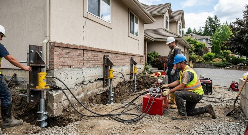 Sinking Foundation Lifting in Lynnwood, WA