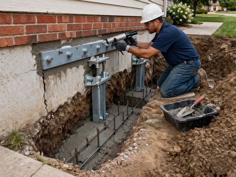 Sinking Foundation Repair in Edmonds, WA