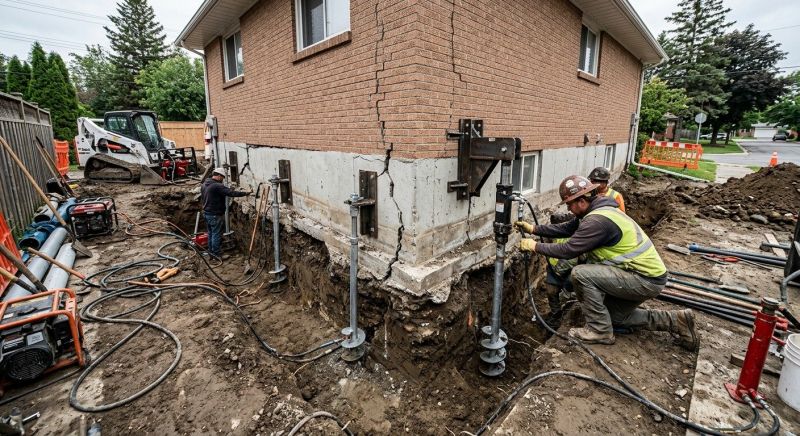 Sinking Foundation Repair in Edmonds, WA