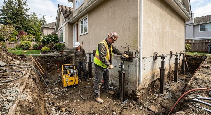 Sinking Foundation Repair in Kirkland, WA